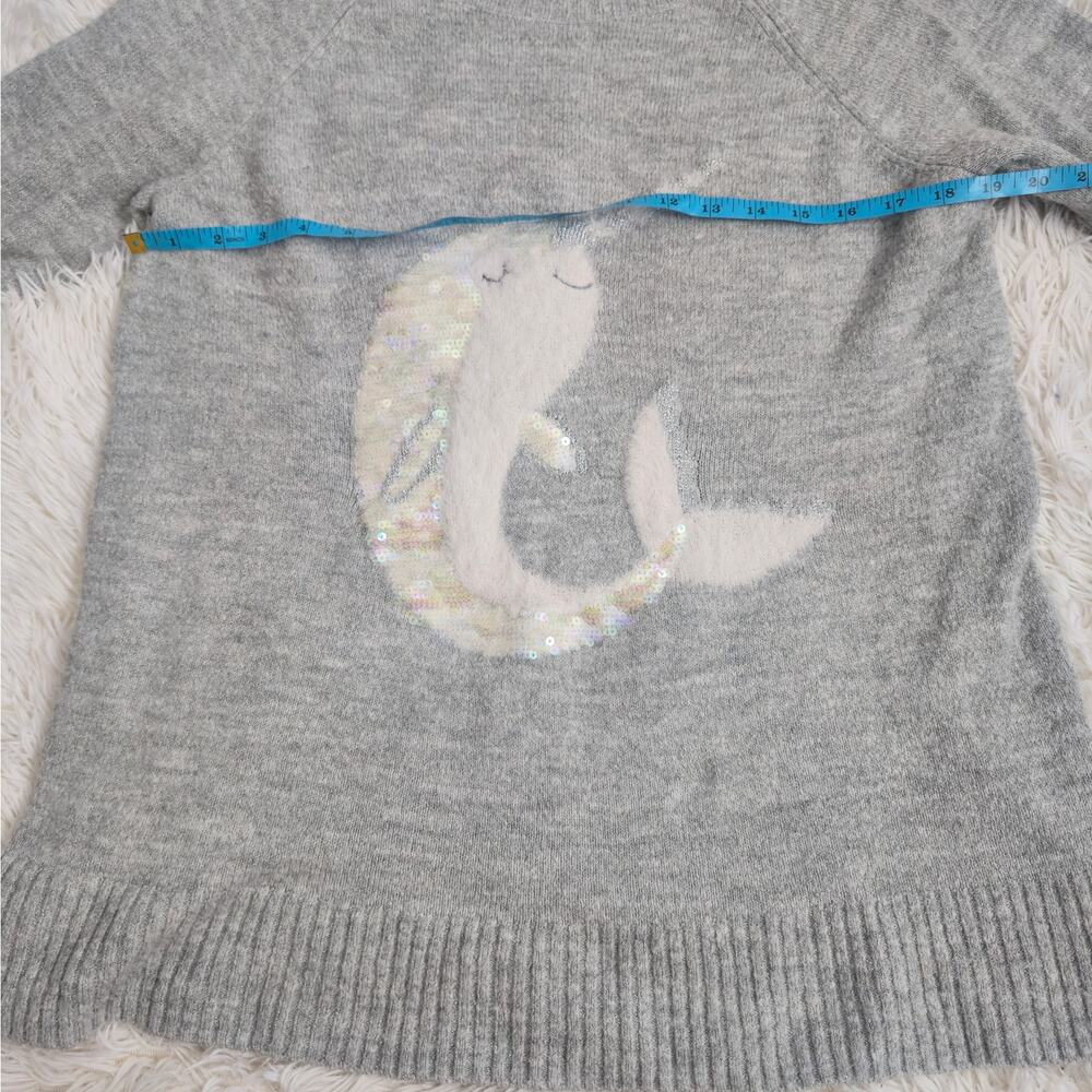 Lauren Conrad Gray Crewneck Mermaidcore Sweater - Picture 10 of 13